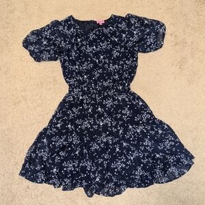 Francesca's Navy Floral Dress